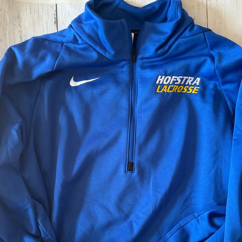 Nike Royal Blue Lacrosse Half-Zip Pullover